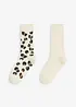 Lot de 2 paires de chaussettes douillettes, bonprix
