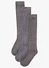 Lot de 3 paires de chaussettes hautes thermiques avec intérieur éponge doux, bonprix