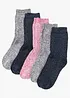 Lot de 5 paires de chaussettes chaudes en éponge, bonprix
