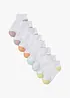 Lot de 8 paires de chaussettes courtes coton, bonprix