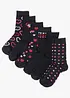Lot de 6 paires de chaussettes, bonprix