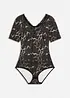 Body manches courtes en modal et dentelle, bonprix