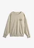 Sweat oversize doux en coton mélangé, bonprix