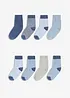 Lot de 8 paires de chaussettes mi-hautes coton majoritaire, bonprix