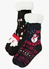 Lot de 2 paires de chaussettes douillettes avec doublure peluche, bonprix
