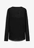 T-shirt manches longues en mesh délicat, bonprix