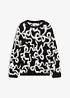Pull doux en jacquard, viscose mélangée, bonprix