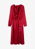 Robe midi en satin brillant, bonprix