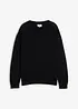 Pull col rond doux en coton mélangé, loose, bonprix