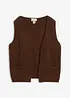 Gilet sans manches en grosse maille, bonprix