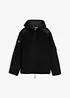 Veste en sherpa avec empiècement mesh et capuche, bonprix