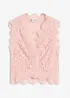 Gilet sans manches en dentelle, bonprix