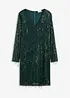 Robe à sequins et franges, bonprix