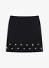 Mini-jupe en coton mélangé, bonprix