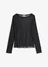 T-shirt manches longues en mesh transparent, bonprix
