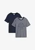 Lot de 2 T-shirts 100% coton, bonprix