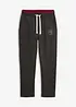 Pantalon de jogging 100% coton avec détails sportifs, bonprix