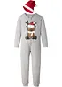 Combipyjama enfant + bonnet de Noël (ens. 2 pces), bonprix