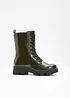 Boots à lacets vernies, bonprix