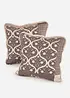 Lot de 2 housses de coussin à imprimé patchwork, bonprix