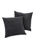 Lot de 2 housses de coussin aspect lin, bonprix
