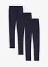 Lot de 3 leggings en coton extensible, bonprix