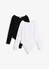 Lot de 2 bodys manches longues, bonprix