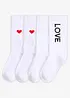 Lot de 4 paires de chaussettes avec coton, bonprix