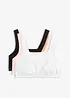 Lot de 3 brassières coton extensible, bonprix