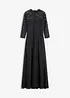 Robe longue avec dentelle, bonprix