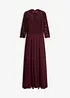 Robe longue avec dentelle, bonprix