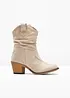 Bottines western à fronces, bonprix