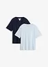 Lot de 2 T-shirts en jersey épais 100% coton, bonprix