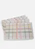 Lot de 4 sets de table à carreaux, bonprix