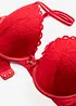 Soutien-gorge à coques en dentelle cœurs, bonprix