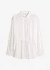 Chemisier en popeline à plis couchés, bonprix