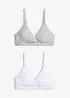 Lot de 2 soutiens-gorge d’allaitement coton sans armatures, bonprix