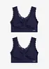 Lot de 2 brassières sans coutures Feel Comfort, bonprix