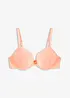 Soutien-gorge à coques et armatures, coton et dentelle, bonprix