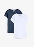 Lot de 2 T-shirts 100% coton, bonprix