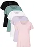 Lot de 5 T-shirts col rond, bonprix