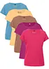 Lot de 5 T-shirts col rond, bonprix