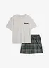 Pyjashort avec T-shirt à poche poitrine, bonprix