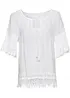 Tunique à dentelle en viscose douce, bonprix