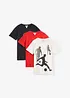 Lot de 3 T-shirts 100% coton, bonprix