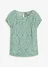 Blouse manches courtes en dentelle, bonprix