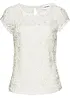 Blouse manches courtes en dentelle, bonprix