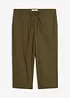 Pantalon 3/4 en lin majoritaire, bonprix