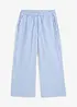 Pantalon palazzo en seersucker, longueur 7/8, bonprix