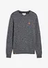 Pull col rond en coton mélangé, bonprix